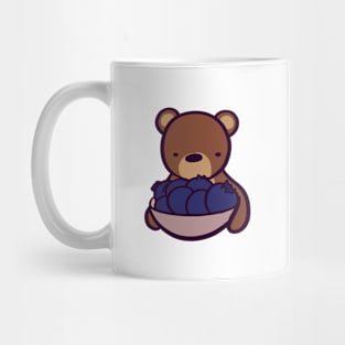 Grizzly Bear with Blueberries Mug